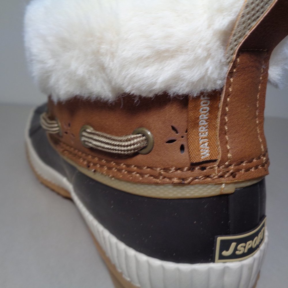 JSport by Jambu Size 6 M MARY Brown Duck Ankle Boots New Women's Shoes - Picture 11 of 16